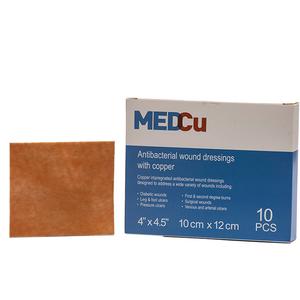 Image of MedCu Non-Adhesive Antibacterial Dressing with Copper Oxide, 4" x 4.5"