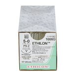 Image of Ethicon 1666G ETHILON® Nylon Suture 5-0, PS-2 19mm Precision Point Reverse Cutting Needle, 18", Black Monofilament