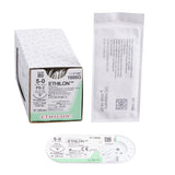 Image of Ethicon 1666G ETHILON® Nylon Suture 5-0, PS-2 19mm Precision Point Reverse Cutting Needle, 18", Black Monofilament