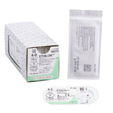 Image of Ethicon 1667G ETHILON® Nylon Suture 4-0, PS-2 19mm Precision Point Reverse Cutting Needle, 18", Black Monofilament