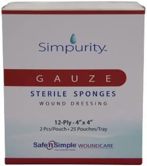 Image of Simpurity Antimicrobial Gauze Sponge, 4" x 4"