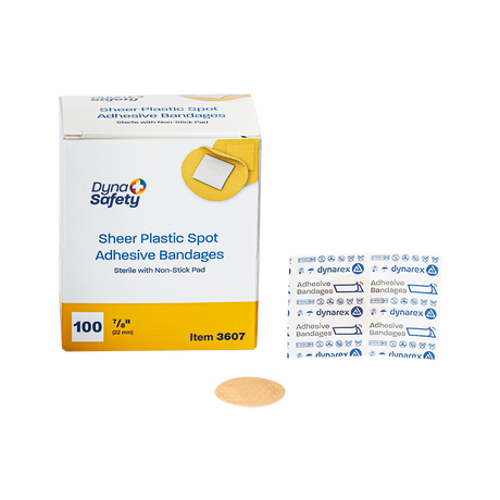 Image of Dynarex Sheer Spot Adhesive Bandages, Sterile 7/8"
