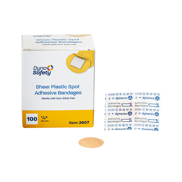 Image of Dynarex Sheer Spot Adhesive Bandages, Sterile 7/8"