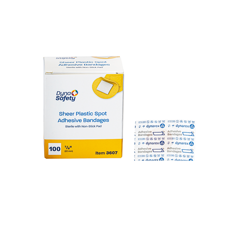 Image of Dynarex Sheer Spot Adhesive Bandages, Sterile 7/8"