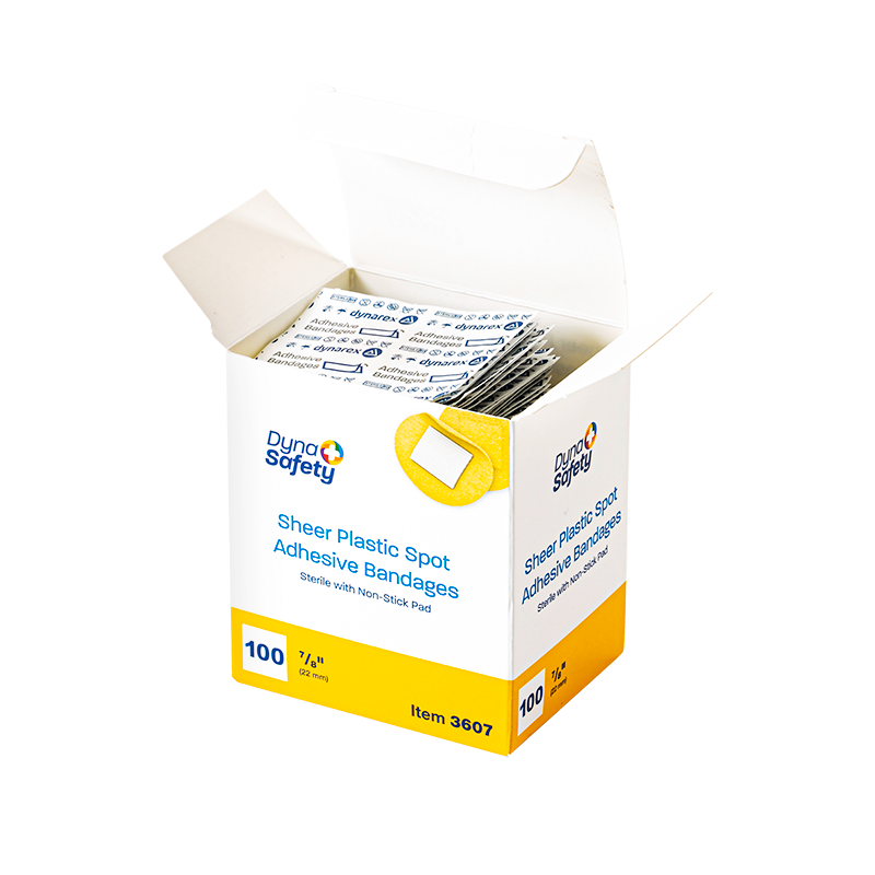 Image of Dynarex Sheer Spot Adhesive Bandages, Sterile 7/8"