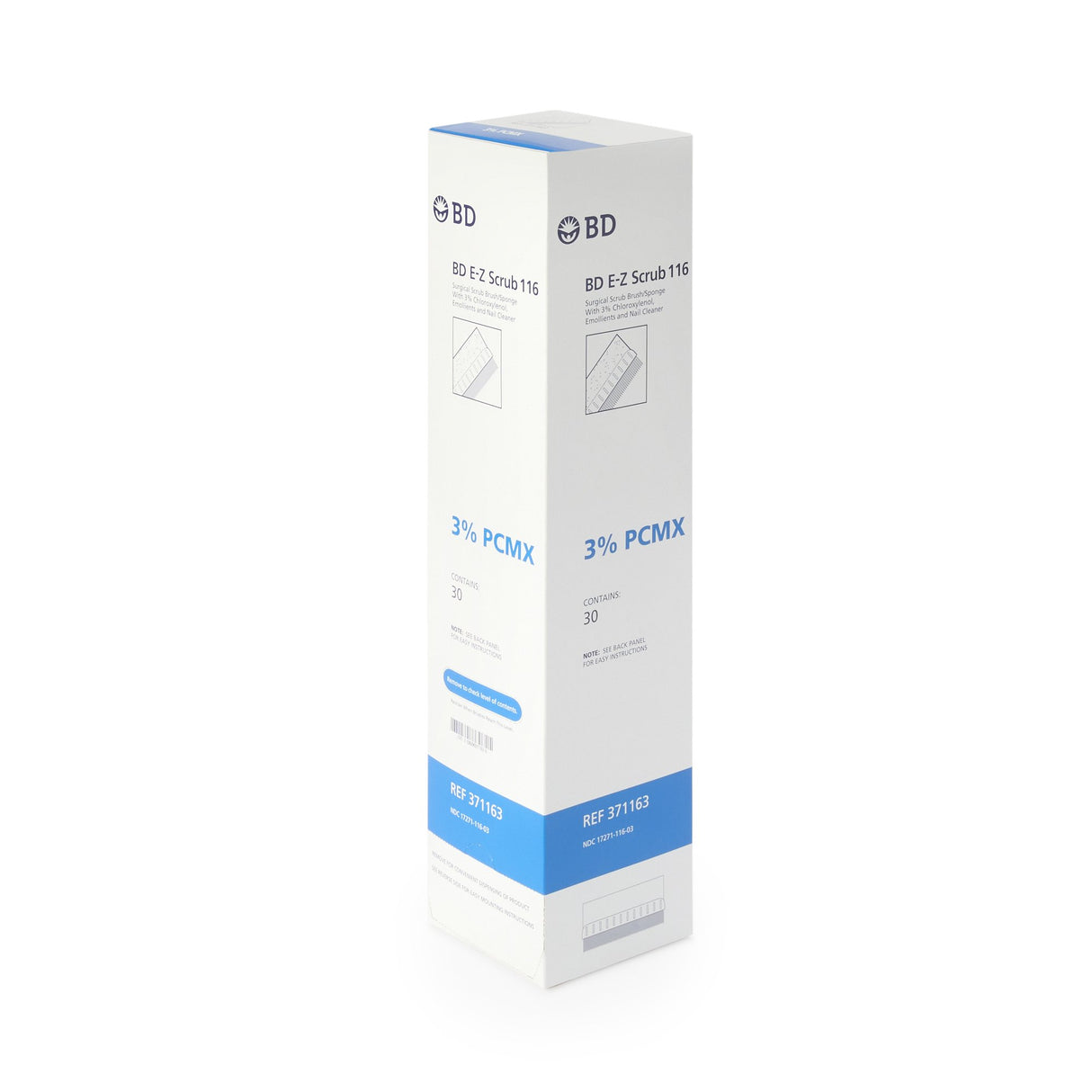 Image of BD E-Z Scrub™ Surgical Scrub Brush, Impregnated with 3% Chloroxylenol (PCMX)