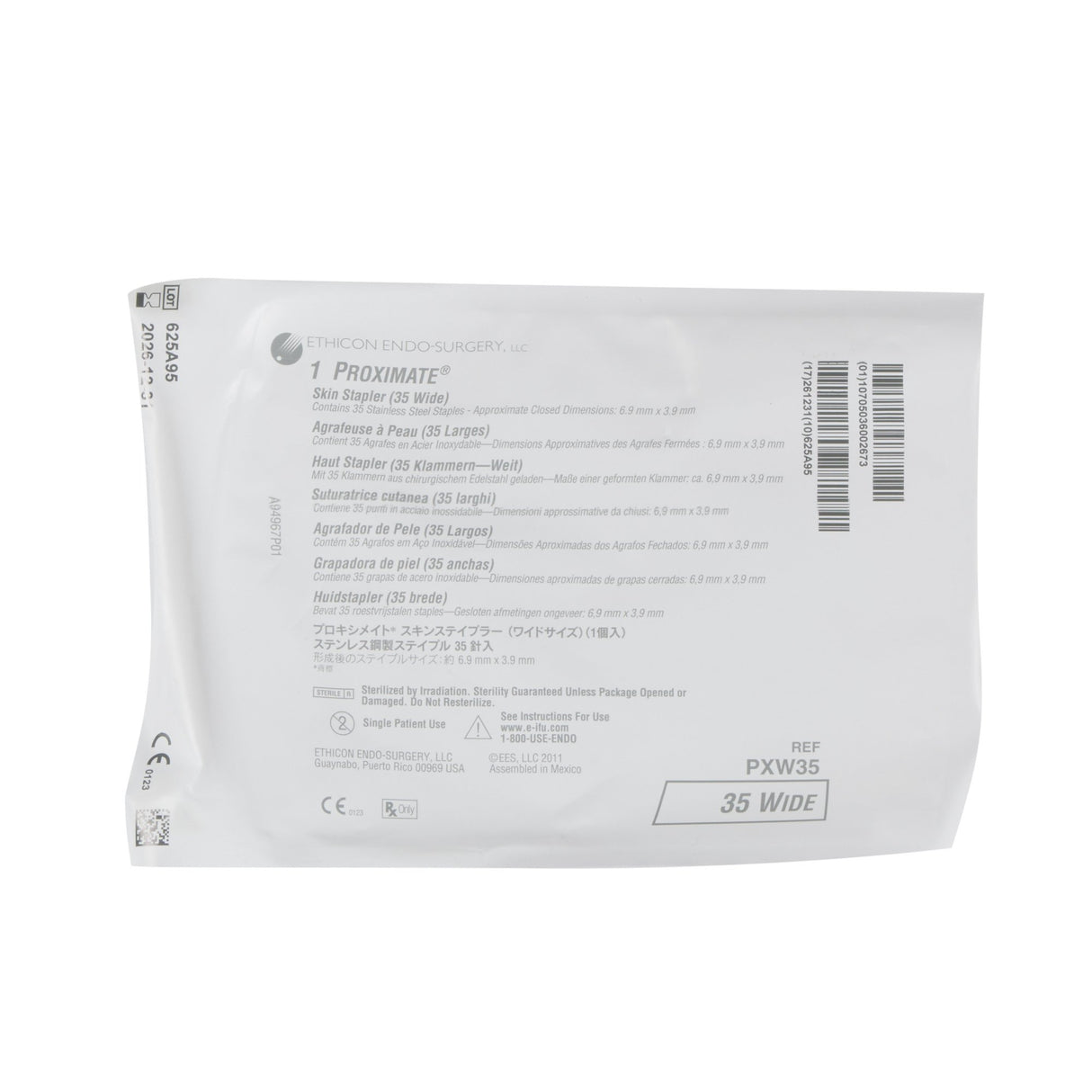 Image of Ethicon PXW35 PROXIMATE® Disposable Skin Stapler, Fixed Head, 35 Wide Staples, Sterile