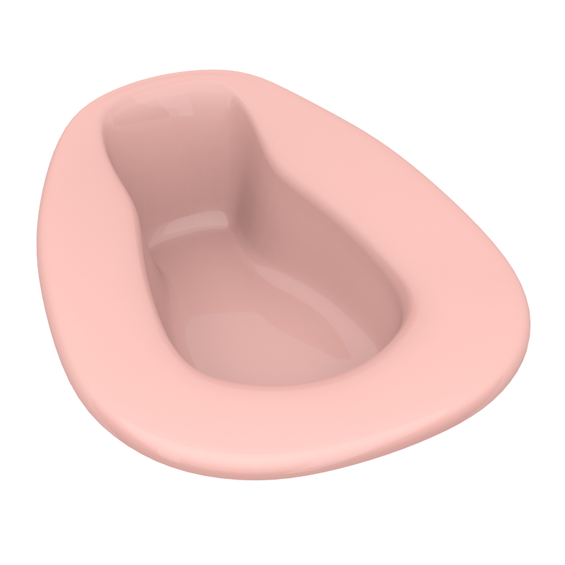 Dynarex Bed Pan - Stackable, 1 qt., Mauve
