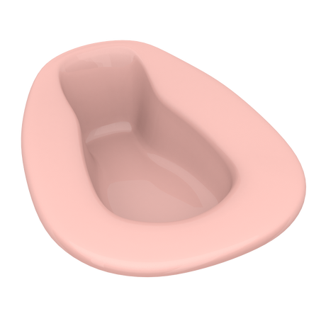 Image of Dynarex Bed Pan - Stackable, 1 qt., Mauve