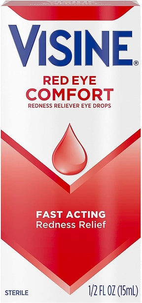 Image of Visine Red Eye Comfort Redness Reliever Drops, 0.5 fl oz