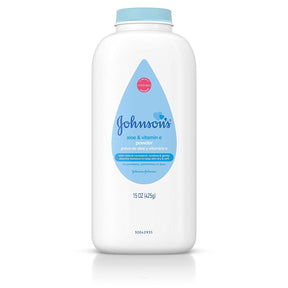 Image of Johnson & Johnson Baby Powder, Pure Cornstarch, with soothing aloe vera and vitamin E, 15 oz