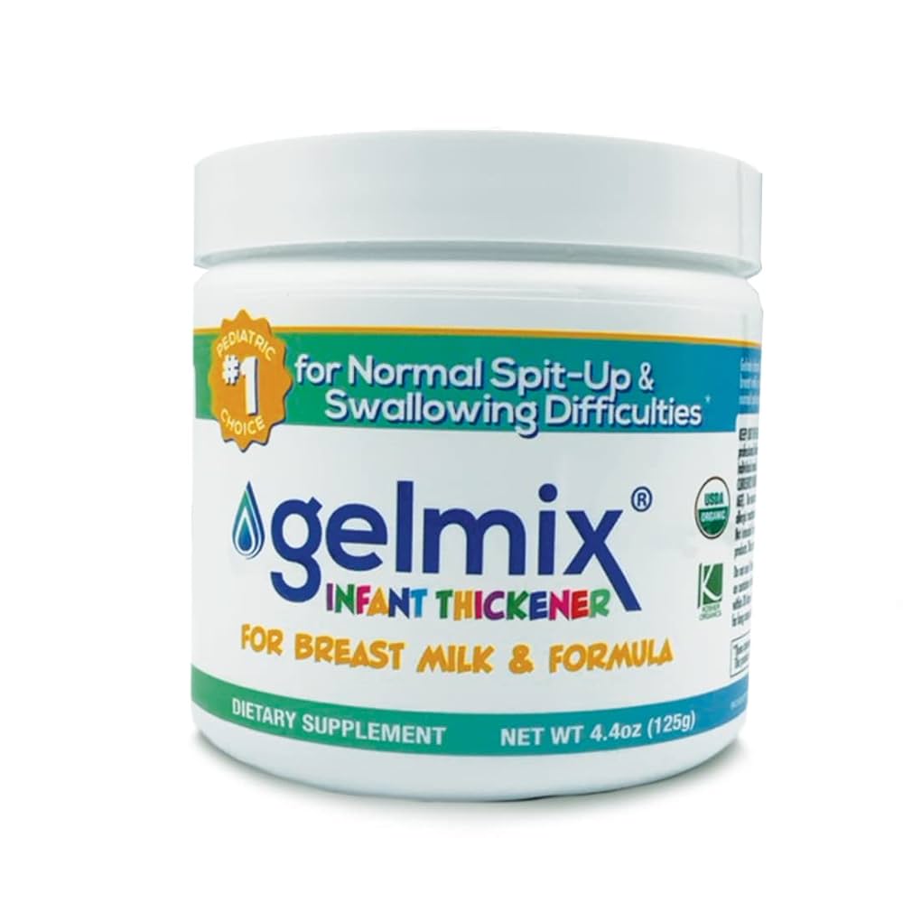 Gelmix Infant Thickener, 4.4 oz Jar – For Breast Milk & Formula