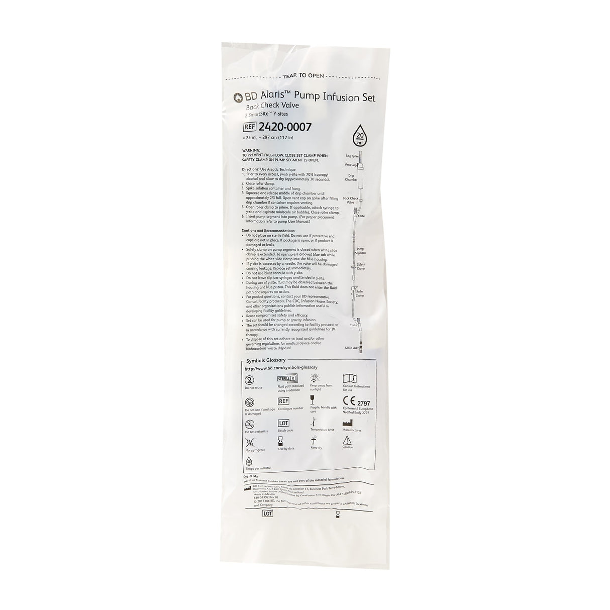 Image of Alaris Pump Infusion Set, 20 Drop / mL
