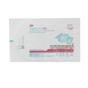Image of 3M Tegaderm™ CHG IV Securement Dressing, 3.5" x 4.5", Waterproof, Sterile