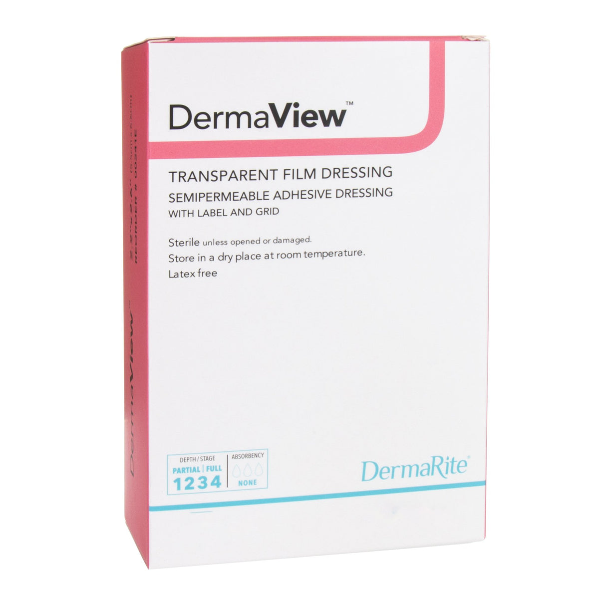 DermaView Transparent Film Dressing, 4" x 5"
