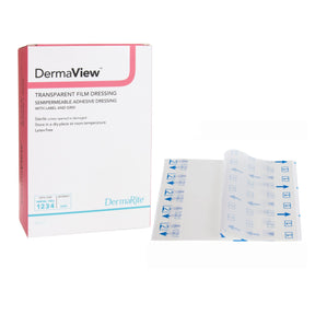 Image of DermaView Transparent Film Dressing, 4" x 5"