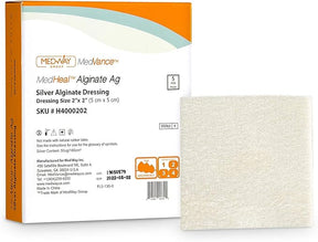 Image of CuraVance Silver Alginate Dressing Pad, 2" x 2".