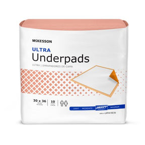 Image of McKesson Disposable Underpad Ultra Absorbency 30" X 36"