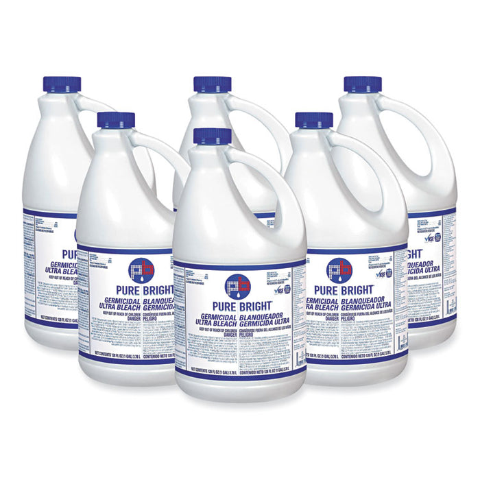 Bleach Rite Pure Bright Liquid Bleach, 1 gal Bottle, 6/Case – Save Rite Medical