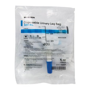 Image of McKesson Urinary Leg Bag Anti-Reflux Valve Sterile 500 mL Vinyl