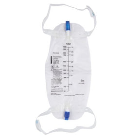Image of McKesson Urinary Leg Bag Anti-Reflux Valve Sterile 1000 mL Vinyl