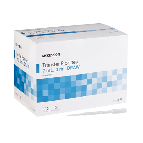 Image of McKesson Transfer Pipettes - 7mL Volume, 3mL Draw