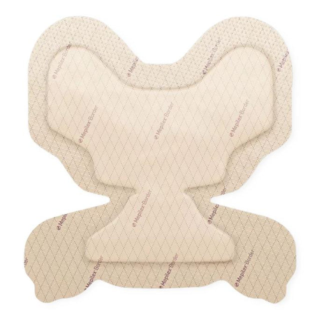 Image of Mepilex Border Heel Foam Wound Dressing, 22 cm x 23 cm
