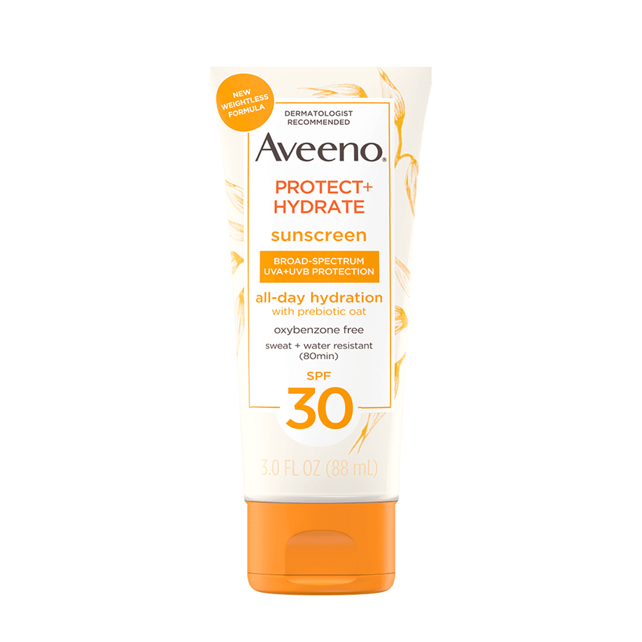 Image of Aveeno Protect + Hydrate Sunscreen Lotion, SPF 30, 3 oz