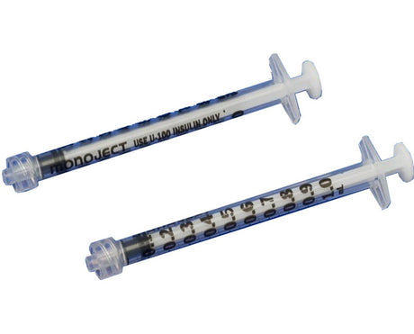 Image of Monoject Luer Lock Insulin Syringe, 1 mL (60 count)
