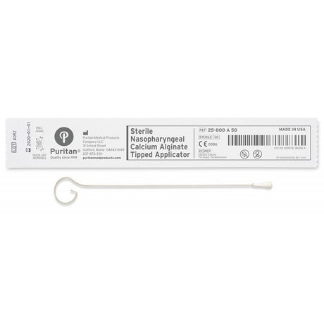 Image of Puritan Calgiswab® Nasopharyngeal Swab with Calcium Alginate Tip and Aluminum Handle