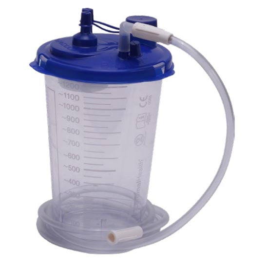 Image of Cardinal Health™ Suction Canister Kit with 1200cc Canister and Tubing, 18" L x 5mm