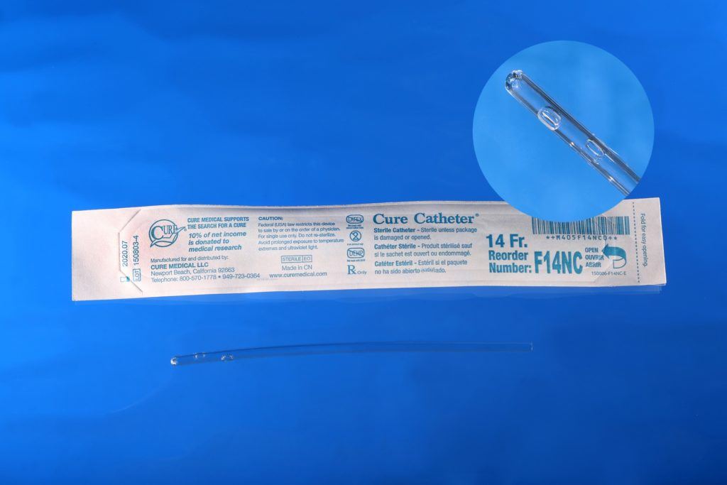 Image of Cure Catheter, Uncoated, Straight Tip, Female 6"