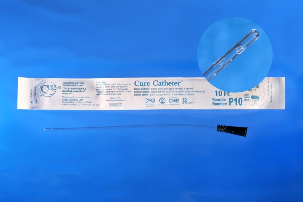Image of Cure Catheter, Uncoated, Straight Tip, Pediatric, 10"