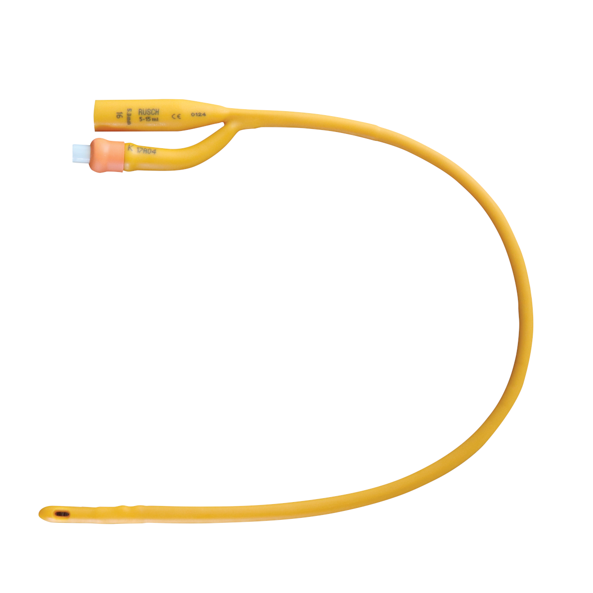 Metallic Foley Rusch Gold™ 2-Way Foley Catheter 16