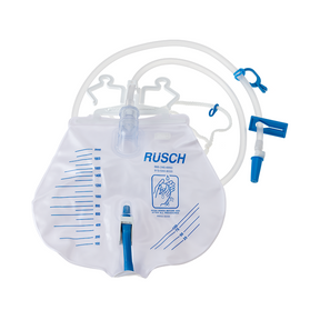 Image of Rusch Premium Bedside Urinary Drainage Bag with Anti-Reflux Valve, 2000 mL, Sterile