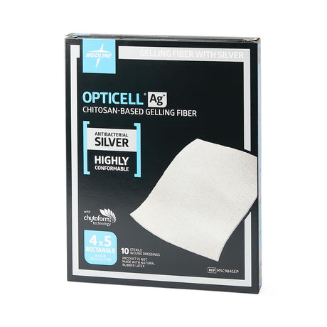 Image of Opticell® Ag+ Silver Antibacterial Gelling Fiber Wound Dressing, 4" x 5"