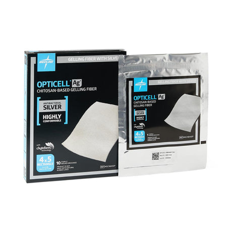 Image of Opticell® Ag+ Silver Antibacterial Gelling Fiber Wound Dressing, 4" x 5"