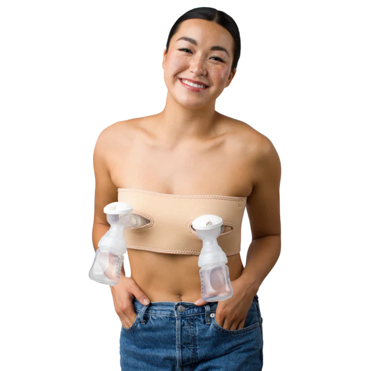 Image of LaVie Pump Strap Hands-Free Pumping & Nursing Bra, Teal