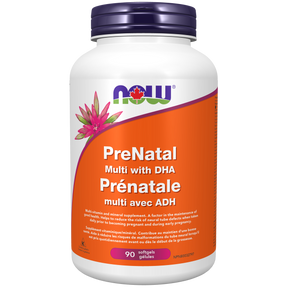 Image of NOW Foods Pre-Natal Multivitamin with DHA Softgels, 180 ct