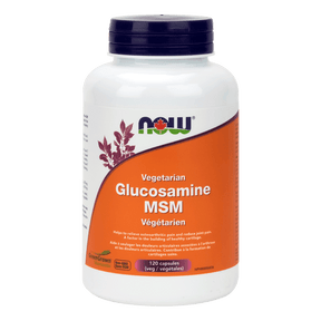 Image of NOW Foods Vegetarian Glucosamine & MSM 500/500 V-Caps, 120 ct