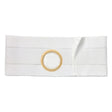 Image of 5" White, Regular Elastic, Flat Panel Belt, 2X-Large, 2-1/4" Center Opening