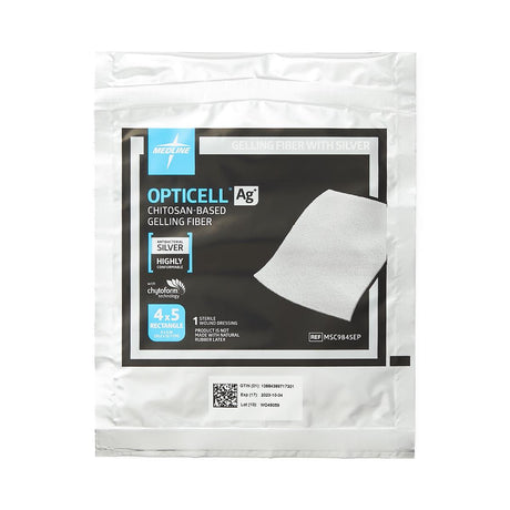 Image of Opticell® Ag+ Silver Antibacterial Gelling Fiber Wound Dressing, 4" x 5"