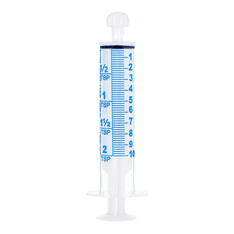 Image of Sol-M 10mL Oral Dispensing Syringe, Clear w/ Tip Cap