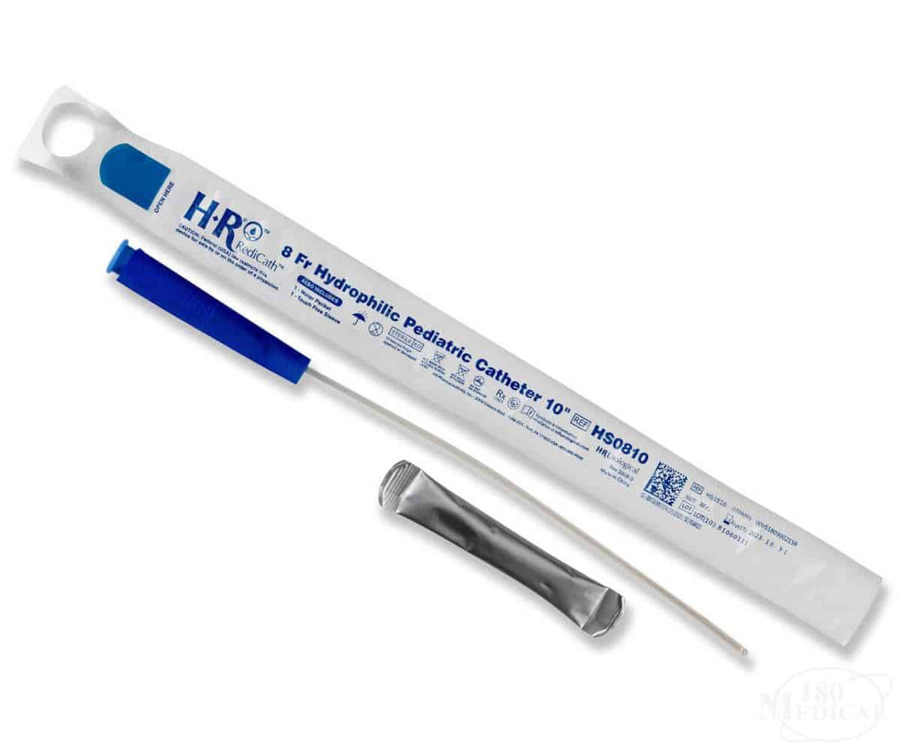 Image of TruCath Intermittent Pediatric Catheter, Coude Tip, 8Fr, 10" Length