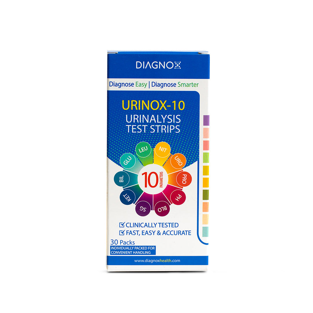 Image of Diagnox 10-Parameter Urine Reagent Strips, 30 ct