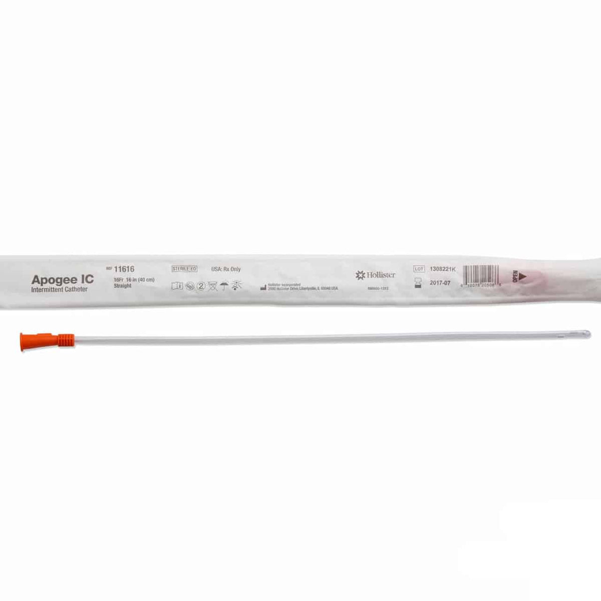 Hollister Apogee IC Firm Intermittent Catheters Straight or Coude 16 ...