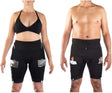 Image of CathWear medical underwear with urinary leg bag/drainage bag holder, Black, X-Large