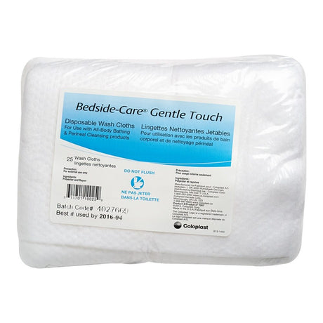 Image of Washcloth Bedside-Care Gentle Touch, White - Disposable