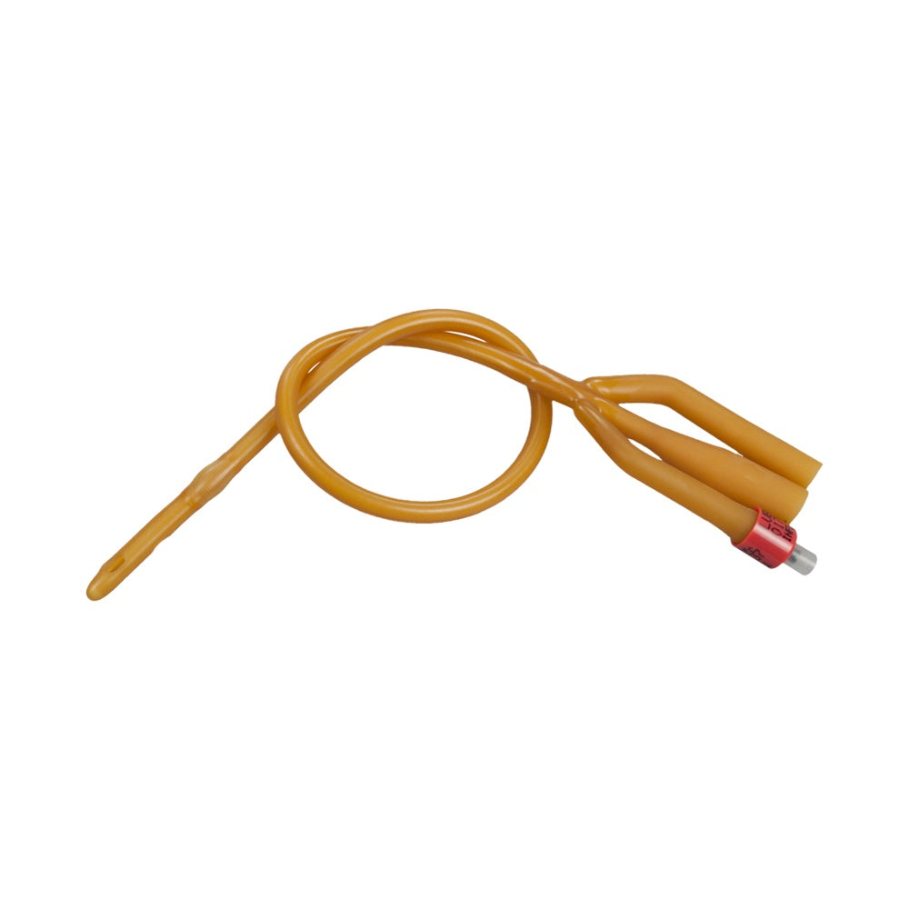 Image of Bardex Lubricath Continuous Irrigation 3-Way Foley Catheter, Hydrogel Coated, Straight Tip