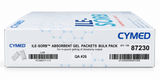 CYMED ILE-SORB Absorbent Gel Packets Bulk Pack box, quantity 135, lot PC260277-1112, shown on a white background.